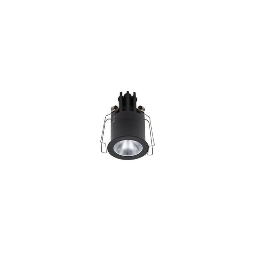 3W CEVON MINI ROUND DARK LIGHT 3000K Warm White D44 x 70mm - BLACK/SILVER - The Lighting Shop
