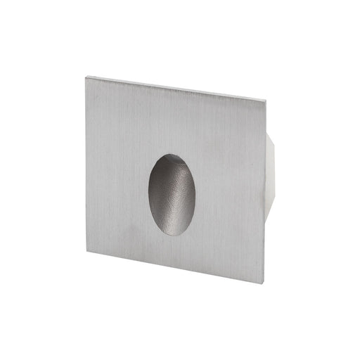 Recessed Stair/Wall Tread Square 3W DC 700mA CC IP65 3K-Brushed Stainless Steel - The Lighting Shop NZ