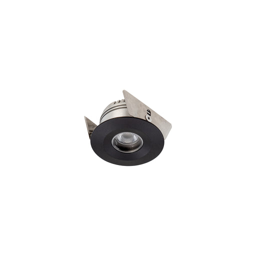 LED Recessed Round Fixed 60deg 1.2W DC 350mA CC 3K -Black - The Lighting Shop NZ