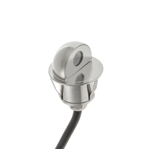 LED Recess Round Wall Down 1.2W 24V DC CV 3K-Stainless Steel - The Lighting Shop NZ