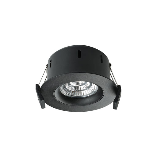 Downlight LED Round Tilt Rotate 9W 350mA c/w Dimmable Driver-Black - The Lighting Shop NZ