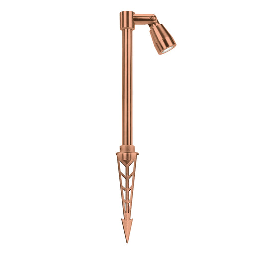 Exterior Spike Spot Tall IP65 3W Dimmable 24V DC CV 2700K Copper - The Lighting Shop NZ