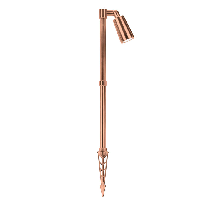 Exterior Spike Spot Telescopic IP65 7W 24V DC CV 2700K-Copper - The Lighting Shop NZ