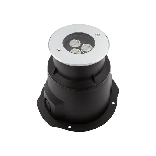 Ext Inground Round Asymmetric 45deg IP67 6W 24V DC CV 2700K-St.S - The Lighting Shop NZ