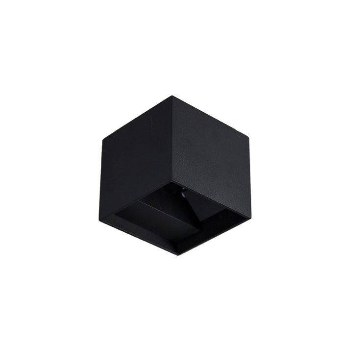 Exterior/Interior LED Cube Adj Beam Dimmable Dri 7W Pri:240V 4K-Black - The Lighting Shop NZ