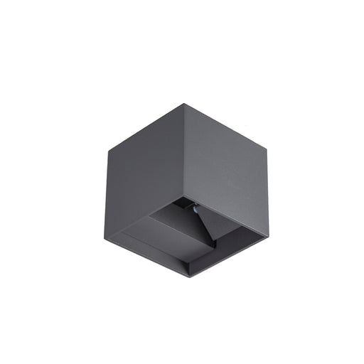 Exterior/Interior LED Cube Adj Beam Dimmable Dri 7W Pri:240V 3K-Charcoal - The Lighting Shop NZ