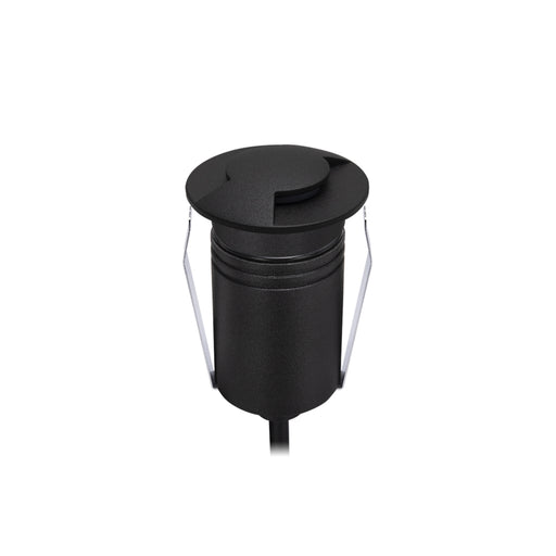 Exterior Round Two-Way Multi-Use Recess Black 316 Stainless Steel 2.5W 24V DC - Dimmable 4000K IP67 - The Lighting Shop NZ