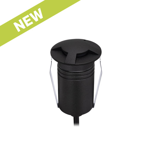 BLACK EXTERIOR RECESSED 3-WAY (Non-dimmable) - The Lighting Shop NZ