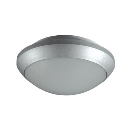 Exterior Ceiling / Wall Light IP54 - Arealite Tandem E27 Silver - The Lighting Shop