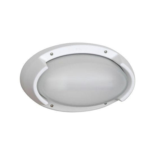 Exterior Plastic Wall Light IP54 - Arealite Klio Range 1 X 18W Fluorescent White 265L * 160H * 110D - The Lighting Shop