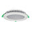 40W Geoled Round Downlight Complete With Coverable Driver 3K/4K/6K CCT IP44 White Front Face:227mm DIA - The Lighting Shop