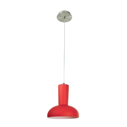 230V Interior Over Counter / Breakfast Bar Pendant (Red) Include LED Filament Lamp 188Ømm* 202H - The Lighting Shop