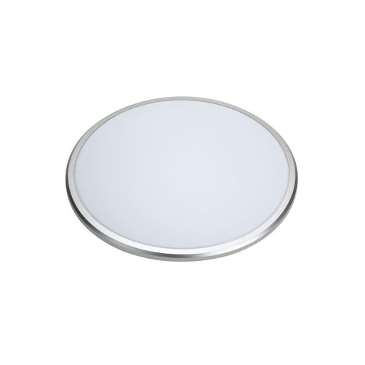 20W 3K Warm White Interior LED Ceiling / Wall Button Silver 350Ø * 50mmHeight - The Lighting Shop