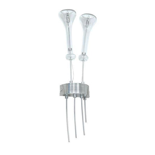 230V Interior Living Area Wall Light Jc G4 (Chrome & Clear Glass) 165W * 520H * 80D - The Lighting Shop