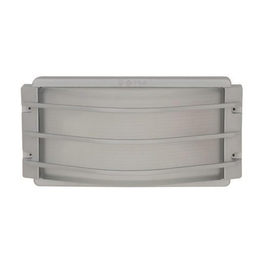 Exterior Plastic Outdoor Living Area Wall Light IP54 - Kit Series E27 Grill Silver 263L * 125D * 130H - The Lighting Shop