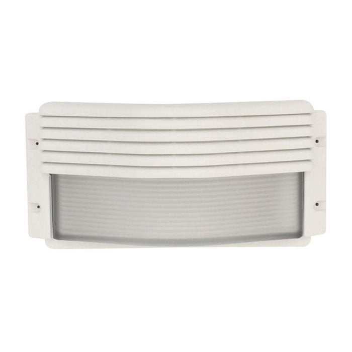 Exterior Plastic Outdoor Living Area Wall Light IP54 - Kit Series E27 Eyelid White 263L * 125D * 130H - The Lighting Shop