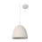 230V Interior White Concrete Over Counter / Breakfast Bar Pendant (2601) Include LED Filament Lamp 204Ø * 234Hmm - The Lighting Shop