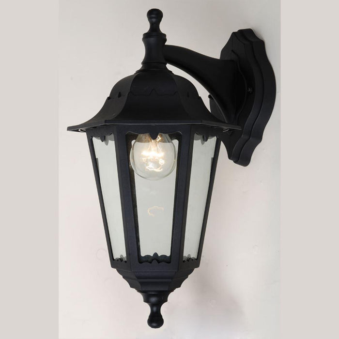 230V Exterior Plastic Outdoor Living Area Convertible Wall Lantern E27 IP54 Incldue LED Filament Lamp 402H * 222W * 261D - The Lighting Shop