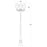 230V Exterior Plastic 3 Light Pole Lantern IP54 E27 IP54 578Ømm * 2216mmHeight - The Lighting Shop