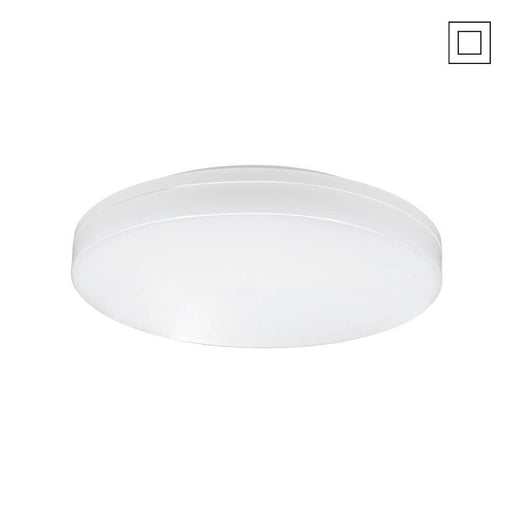 15W 4K Natural White Exterior/Interior Ceiling/Wall Round LED Button IP54 220Ømm * 48mmHeight - The Lighting Shop