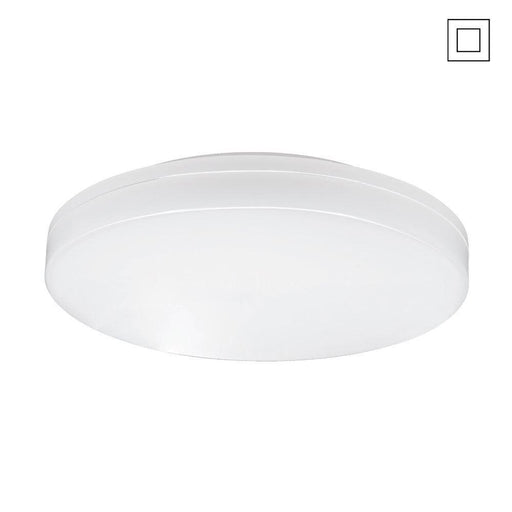 18W 3K Warm White Exterior/Interior Ceiling/Wall Round LED Button IP54 280Ømm * 48mmHeight - The Lighting Shop