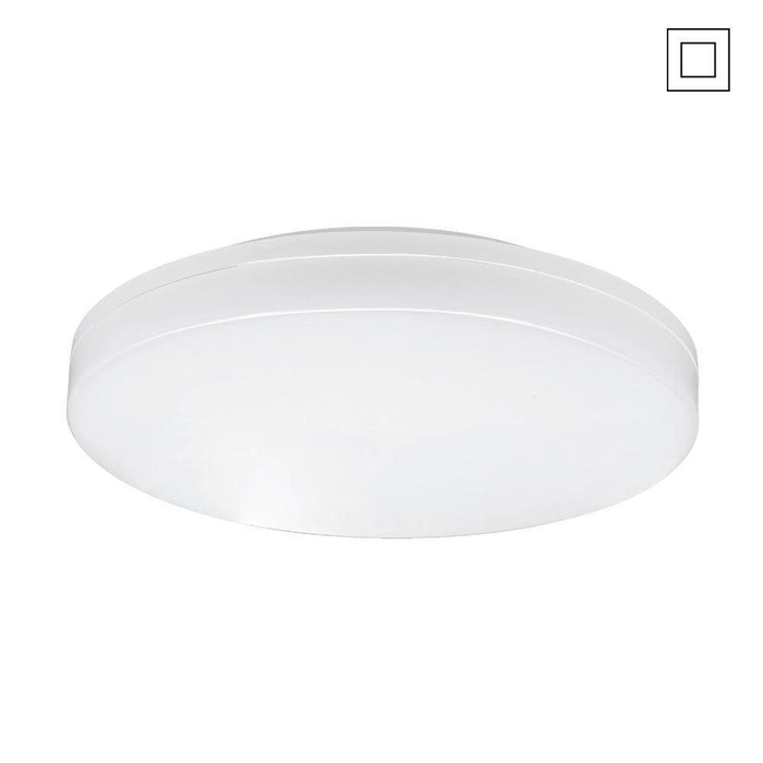 230V 18W 4K Natural White Exterior/Interior Ceiling/Wall Round LED ...