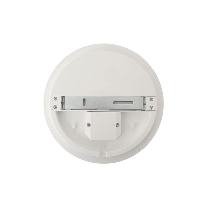 230V 15W 3K Warm White Exterior/Interior Ceiling/Wall Round LED Button IP54 220Ømm * 48mmHeight - The Lighting Shop