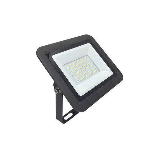230V 50W LED Floodlight IP65 4K  Natural White Black Without Sensor 205L * 160W * 33D - The Lighting Shop