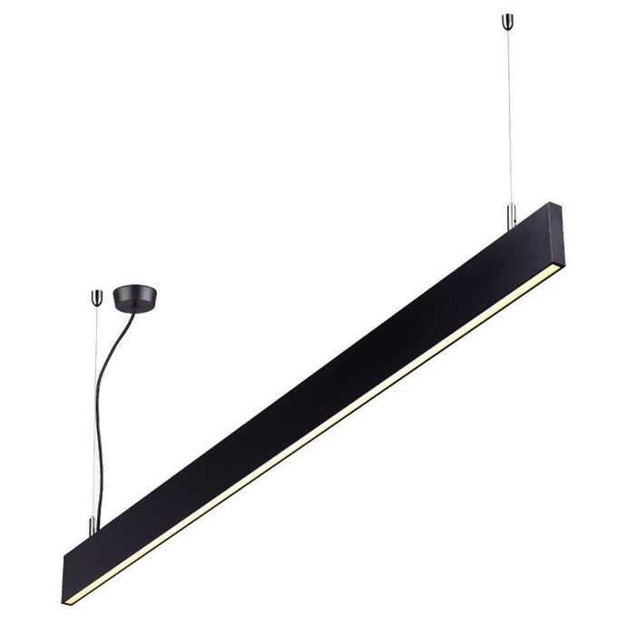 Office Pendant Linkable Black SPEND40 608 x 18.5 x 80mm - The Lighting Shop