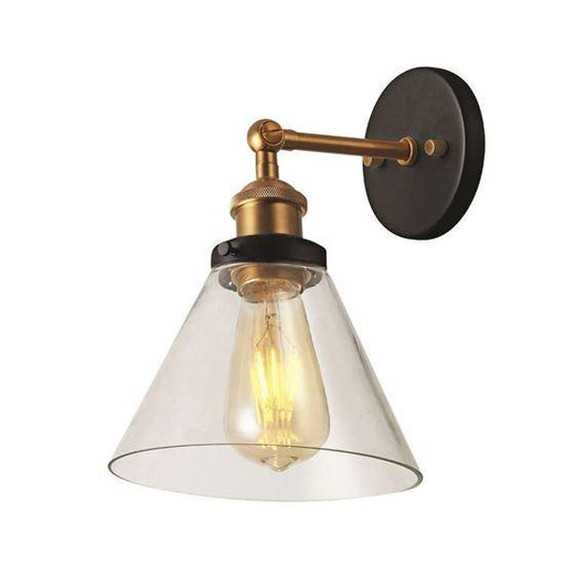 Estelle Wall Light Brass & Ebony 220W * 190D * 270Hmm - The Lighting Shop