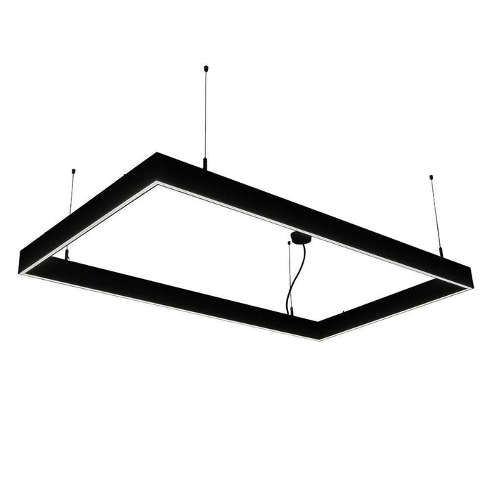 Office Pendant Linkable Black SPEND40 608 x 18.5 x 80mm - The Lighting Shop