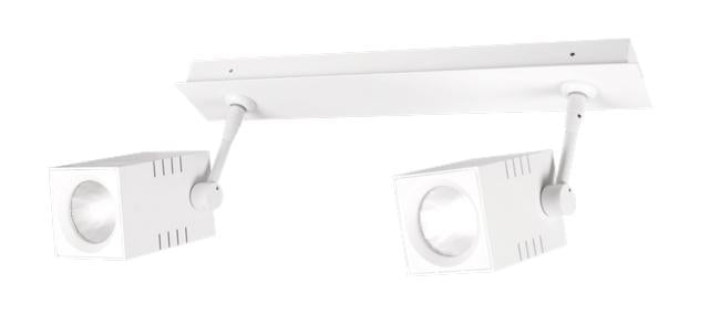 2 * 10W Knuckle Wall Spot 10W Square Warm White 3K White D65 * L360 * W58mm - The Lighting Shop