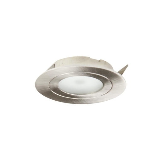 2W DISPLAY 12V NON-DIMMABLE 3000K Warm White DIA: 70mm - BRUSHED CHROME - The Lighting Shop