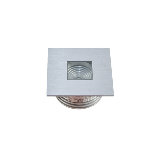 3W Walkover Display Uplight Interior Or Exterior Warm White 3K Br.Aluminium Anodised Cutout:56mm - The Lighting Shop