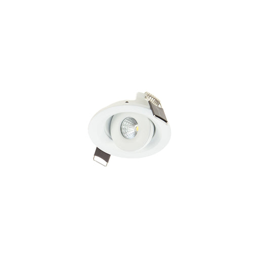 3.3 W Mini Piroutte Display Light 3000K Warm White DIA: 75mm - WHITE - The Lighting Shop