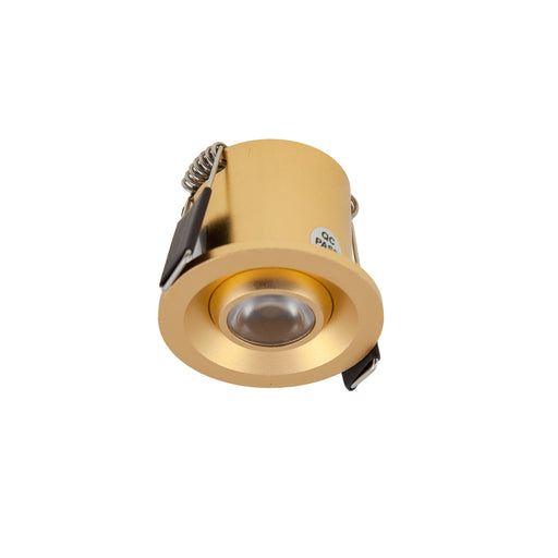 2W Recess Mini Eyeball 3000K Warm White DIA: 45mm - GOLD - The Lighting Shop