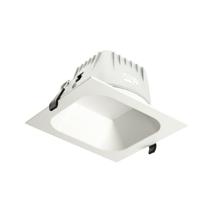 Square Low Glare Commercial Large 4000K Natural White, Cutout:150mm - WHITE - The Lighting Shop