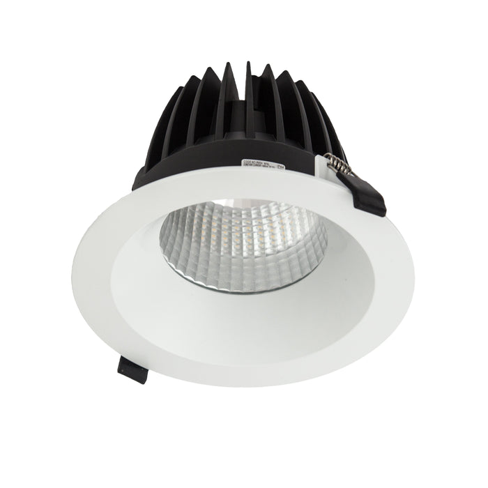 52W Large Low Glare Commercial Recessed Fixed Downlight 4000K Natural White, Cutout: 200mm - The Lighting Shop