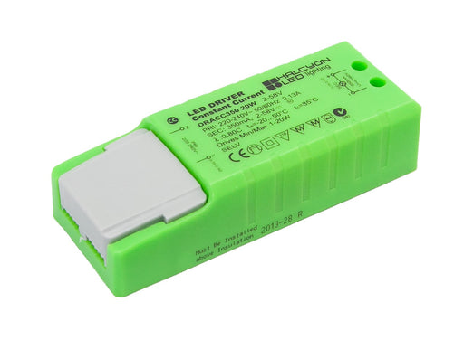 350Ma 20W Non Dimmable Driver Constant Current Dim: L98 X W39 X H22mm - The Lighting Shop