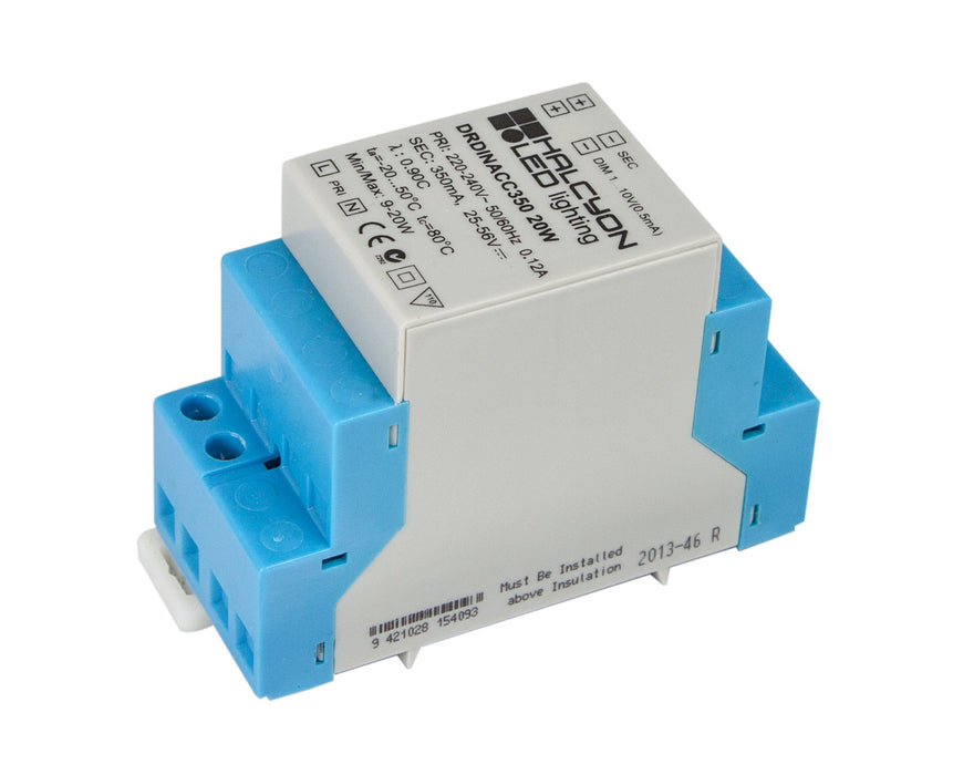 Din Rail 350Ma 20W Dimmable Constant Current - The Lighting Shop