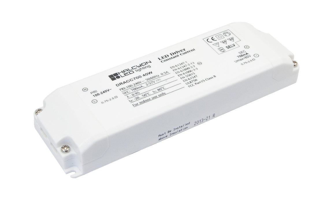 700Ma 40W Non Dimmable Driver Constant Current Dim: L126 * W43 * H29mm - The Lighting Shop