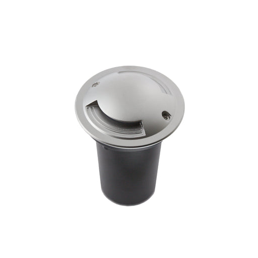 3W Exterior Inground Drive Over  Round 2 Way  IP67 Warm White Stainless Steel - The Lighting Shop