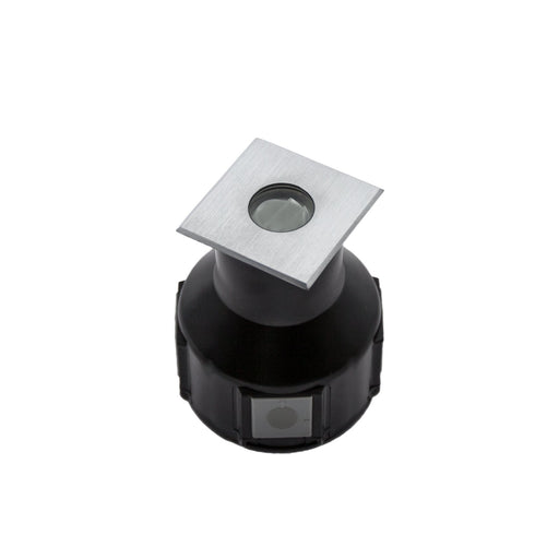 2W Exterior Inground LED Square Asymmetric 45° IP67 Warm White Stainless Steel - The Lighting Shop