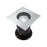 18W Exterior Inground LED Square Uplight 22° IP67 Warm White Stainless Steel - The Lighting Shop
