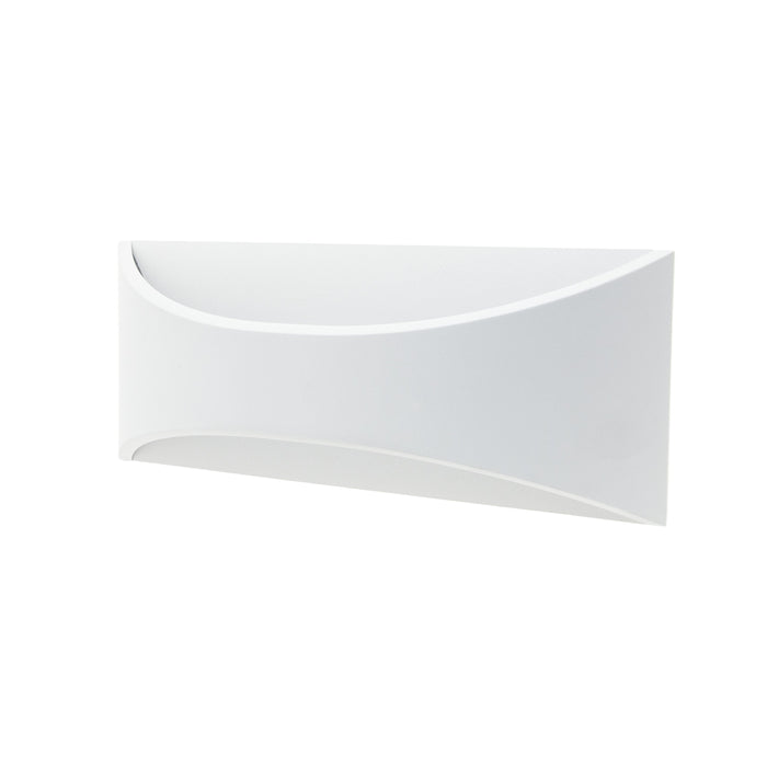 12W Exterior Wall Light White 240V 3K Warm White L300 X D77 X H120mm - The Lighting Shop