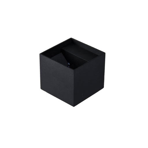 6W Cube Wall Washer 4 Axis Adjustable Beam Ext/Int LED Cube Dim Dri Black - The Lighting Shop