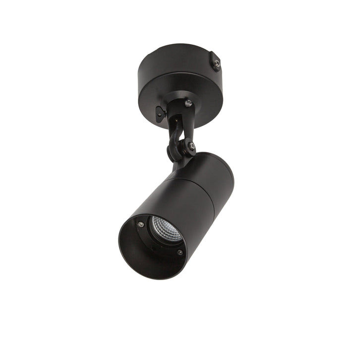 9W Exterior Surface Mount Spot Wall IP65 C/W Driver 7.5W 240V-Bl - BLACK - The Lighting Shop