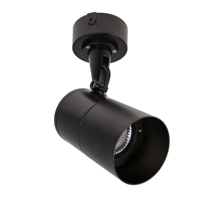 28W Exterior Surface Mount Spot Wall IP65 C/W Driver 25W 240V - BLACK - The Lighting Shop