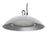 200W Suspended Clean Room High Bay Natural White 4K Satin Silver DIA: 489mm - The Lighting Shop