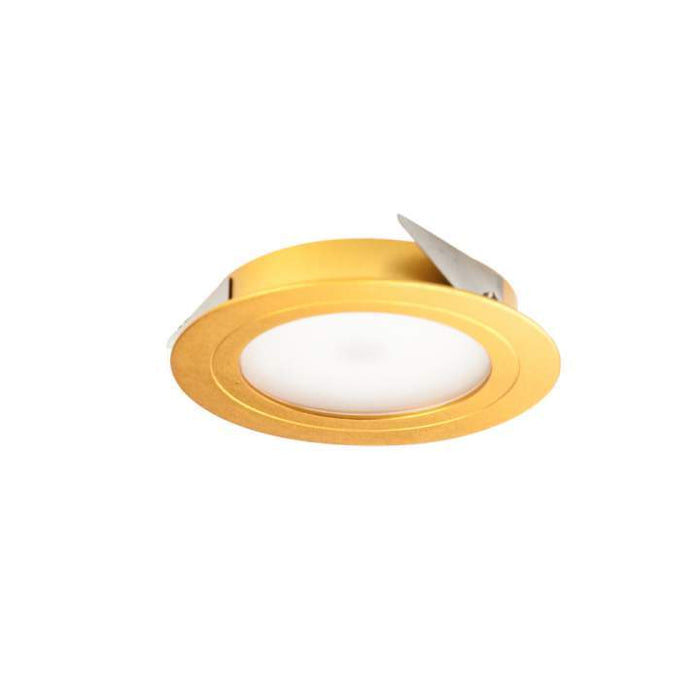 2W DISPLAY 12V NON-DIMMABLE 4000K Natural White DIA: 70mm - GOLD - The Lighting Shop